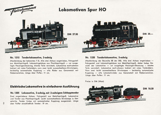 Fleischmann Katalog 1957