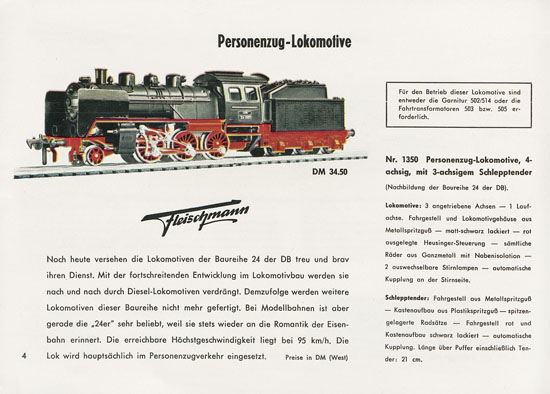 Fleischmann Katalog 1957