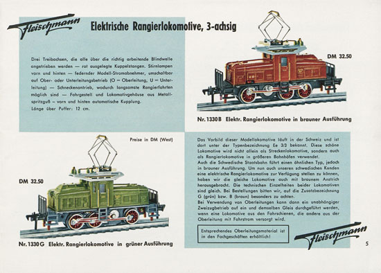 Fleischmann Katalog 1957