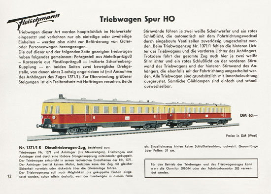 Fleischmann Katalog 1957