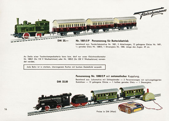 Fleischmann Katalog 1957