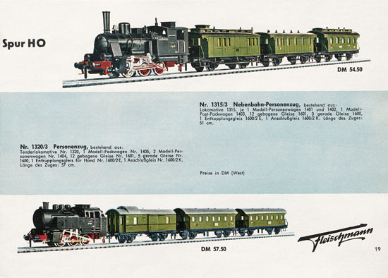 Fleischmann Katalog 1957