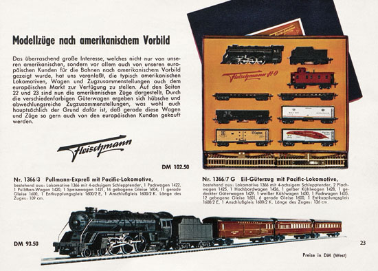 Fleischmann Katalog 1957