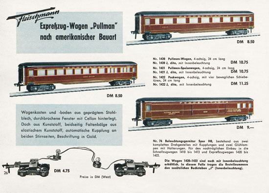 Fleischmann Katalog 1957