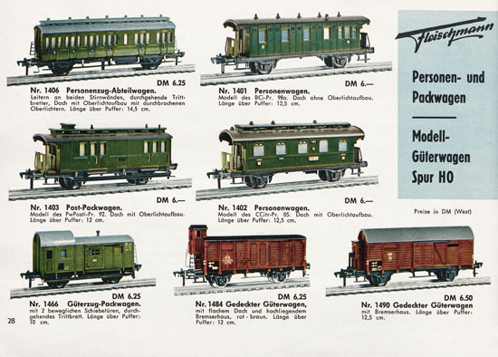 Fleischmann Katalog 1957