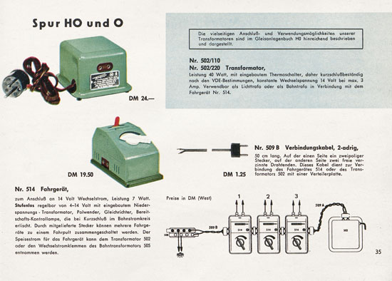 Fleischmann Katalog 1957