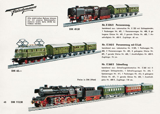 Fleischmann Katalog 1957