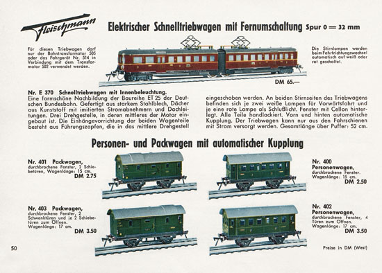 Fleischmann Katalog 1957