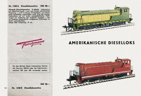 Fleischmann Katalog 1958-1959