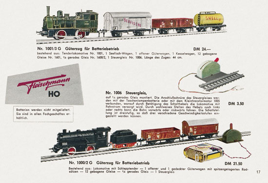 Fleischmann Katalog 1958-1959