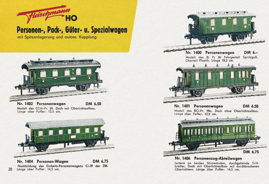 Fleischmann Katalog 1958-1959