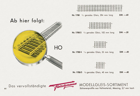 Fleischmann Katalog 1958-1959