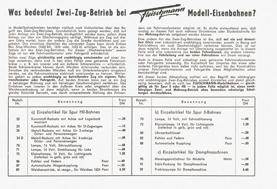 Fleischmann Katalog 1958-1959