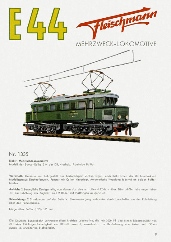 Seite 11 Fleischmann Katalog 1959-1960
