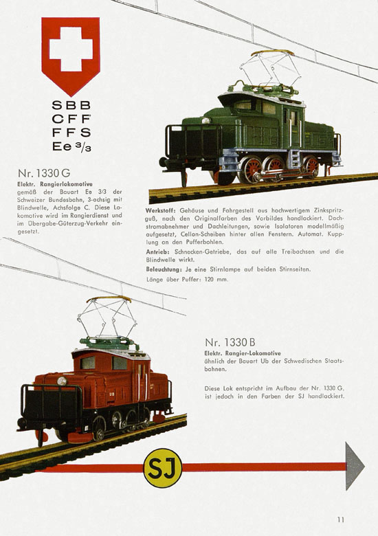 Seite 13 Fleischmann Katalog 1959-1960