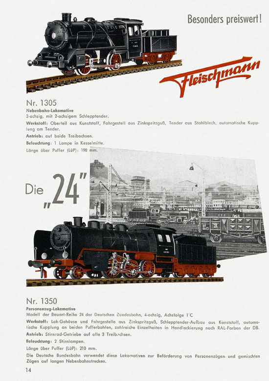 Seite 16 Fleischmann Katalog 1959-1960