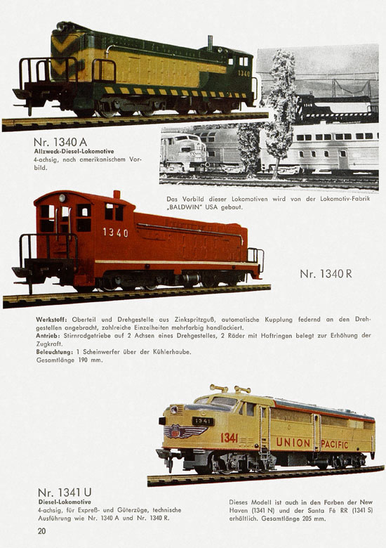 Seite 22 Fleischmann Katalog 1959-1960