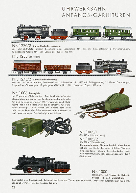 Seite 24 Fleischmann Katalog 1959-1960