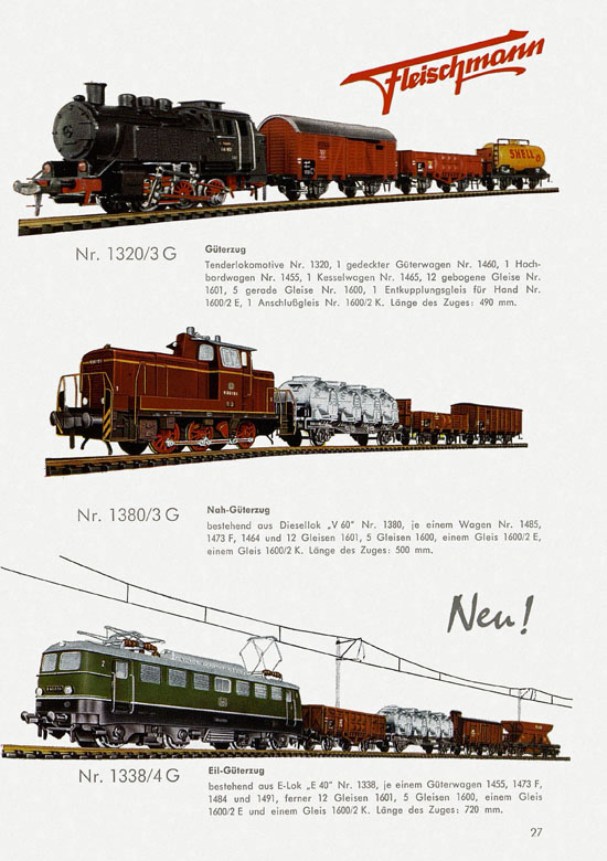 Seite 29 Fleischmann Katalog 1959-1960