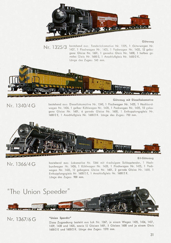 Seite 33 Fleischmann Katalog 1959-1960