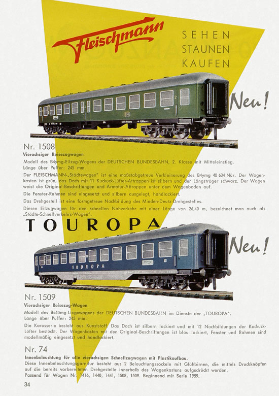 Seite 36 Fleischmann Katalog 1959-1960