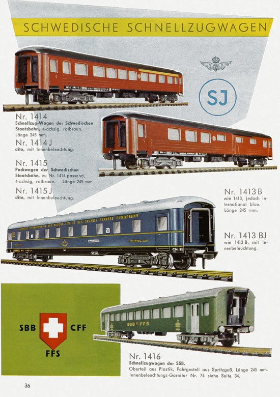 Seite 38 Fleischmann Katalog 1959-1960