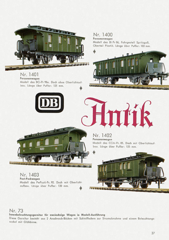 Seite 39 Fleischmann Katalog 1959-1960
