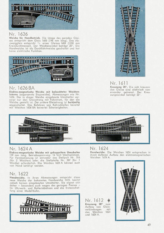 Seite 51 Fleischmann Katalog 1959-1960