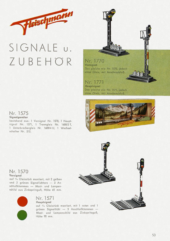 Seite 55 Fleischmann Katalog 1959-1960