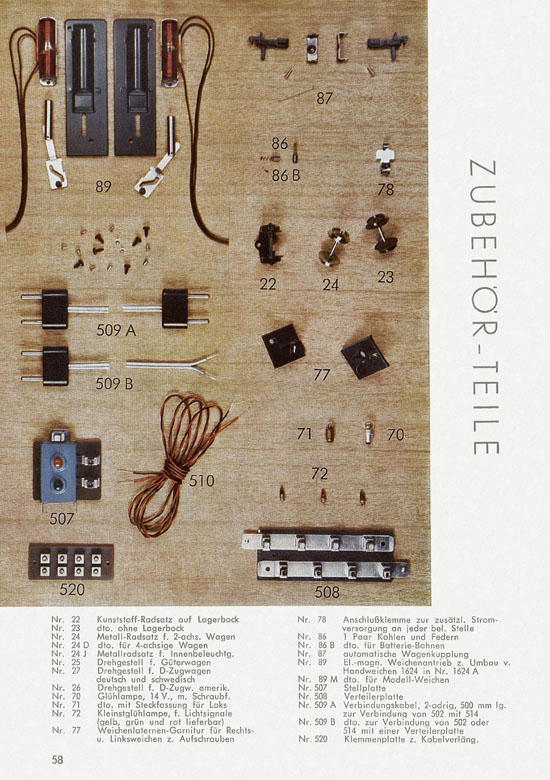 Seite 60 Fleischmann Katalog 1959-1960