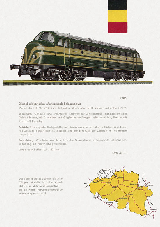 Fleischmann Katalog H0-Neuheiten 1961