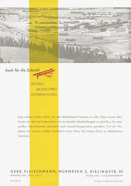 Seite 2 Fleischmann Katalog H0-Neuheiten 1962