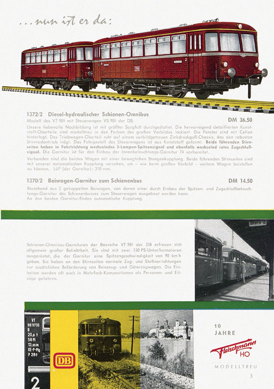 Seite 3 Fleischmann Katalog H0-Neuheiten 1962
