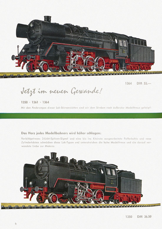 Seite 6 Fleischmann Katalog H0-Neuheiten 1962