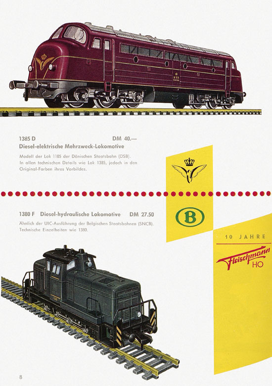 Seite 8 Fleischmann Katalog H0-Neuheiten 1962