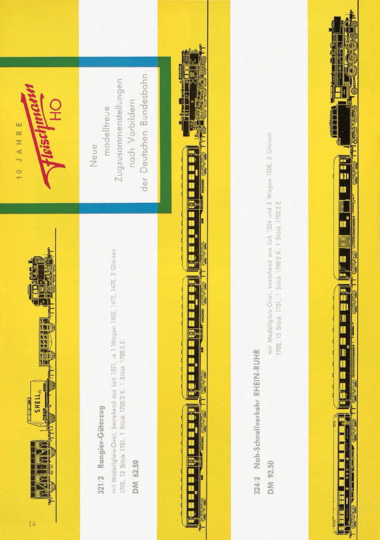 Seite 14 Fleischmann Katalog H0-Neuheiten 1962