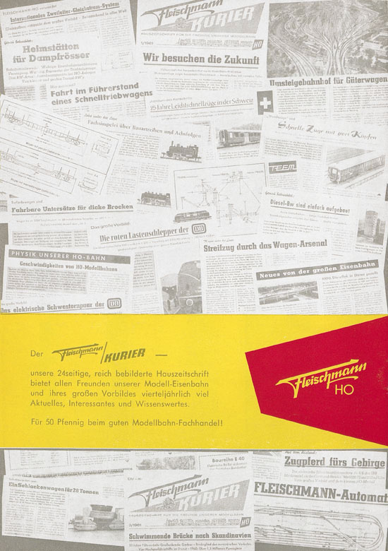 Seite 16 Fleischmann Katalog H0-Neuheiten 1962