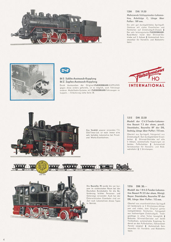 Seite 6 Fleischmann Katalog 1966-1967