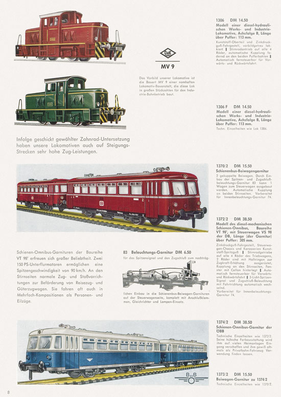 Seite 10 Fleischmann Katalog 1966-1967