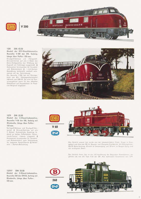 Seite 11 Fleischmann Katalog 1966-1967