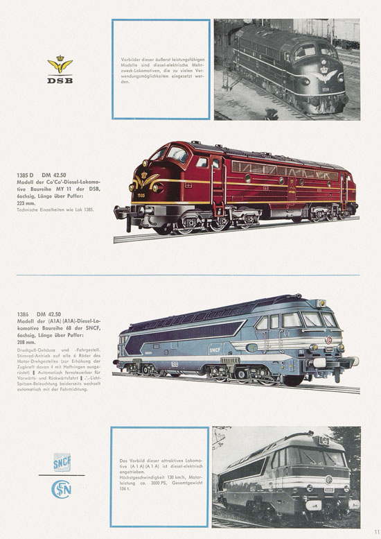 Seite 13 Fleischmann Katalog 1966-1967