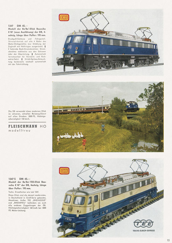 Seite 17 Fleischmann Katalog 1966-1967