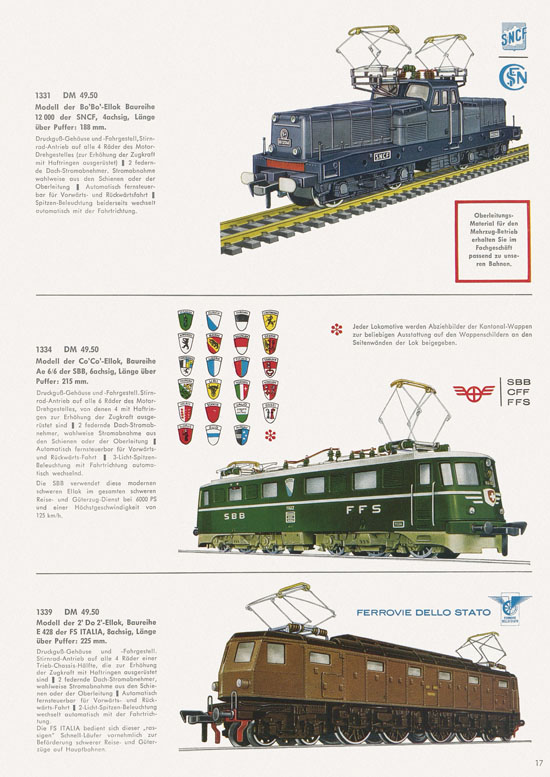 Seite 19 Fleischmann Katalog 1966-1967