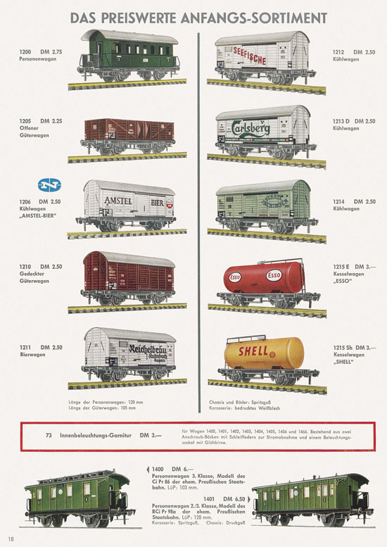 Seite 20 Fleischmann Katalog 1966-1967