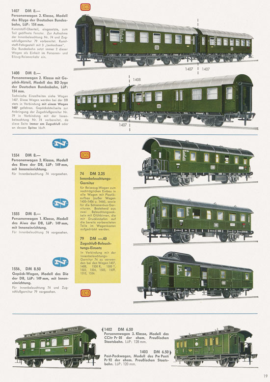 Seite 21 Fleischmann Katalog 1966-1967