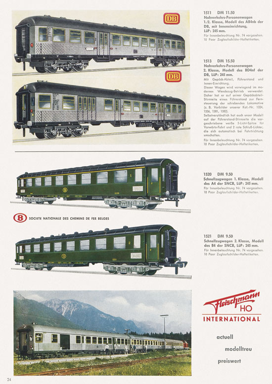 Seite 26 Fleischmann Katalog 1966-1967