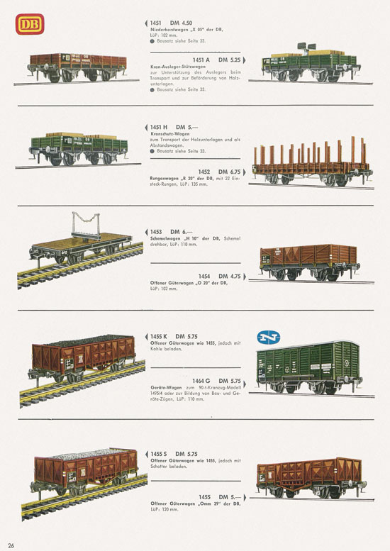 Seite 28 Fleischmann Katalog 1966-1967