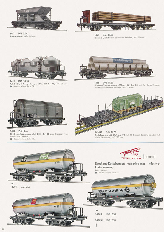 Seite 32 Fleischmann Katalog 1966-1967