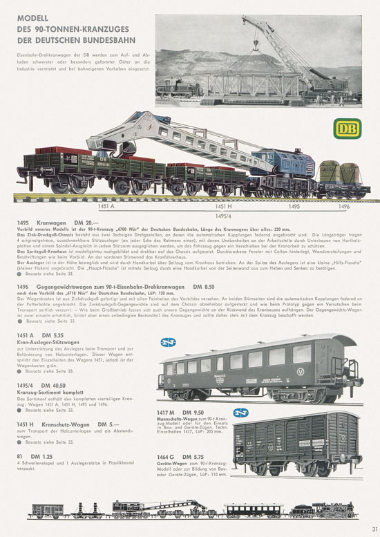 Seite 33 Fleischmann Katalog 1966-1967