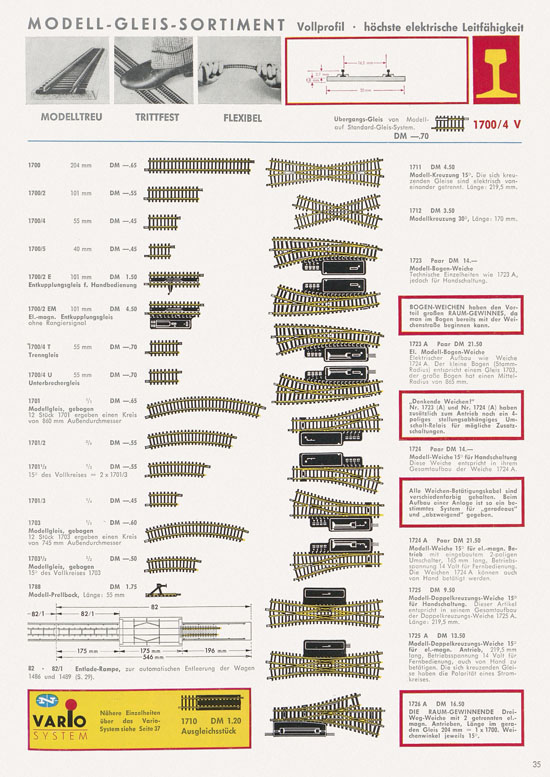 Seite 37 Fleischmann Katalog 1966-1967